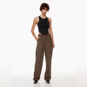 Aritzia Wilfred / Effortless Pant / Rich Mocha Brown / Size 6R